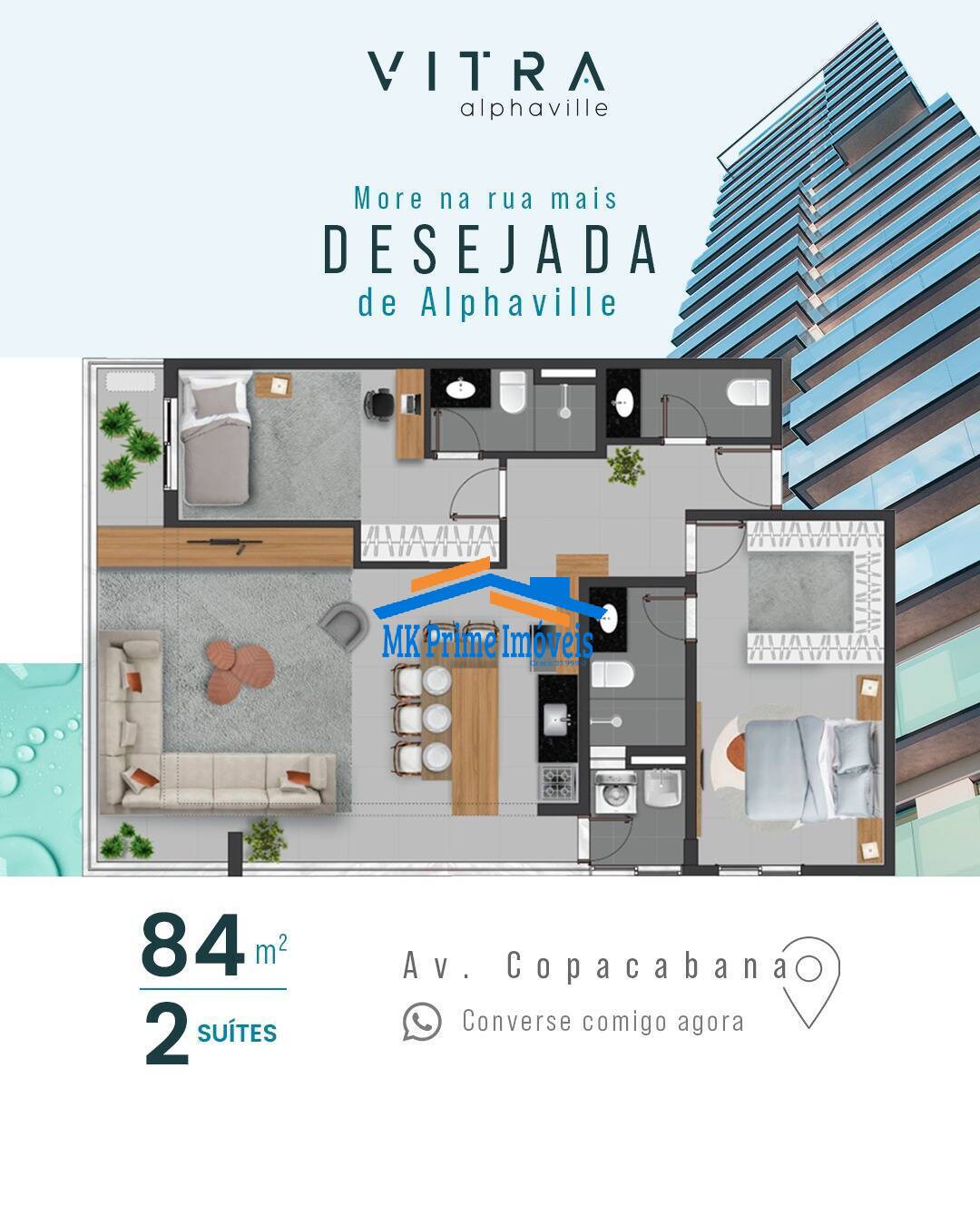 Apartamento à venda com 3 quartos, 107m² - Foto 5