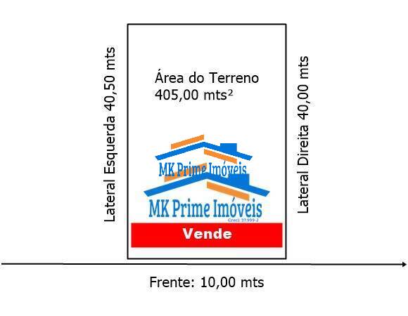 Terreno à venda, 188m² - Foto 1