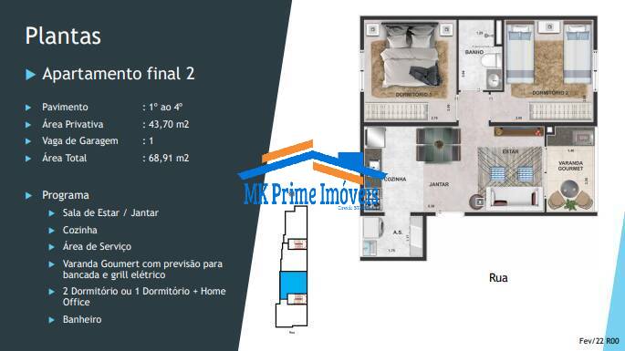 Apartamento à venda com 2 quartos, 53m² - Foto 12