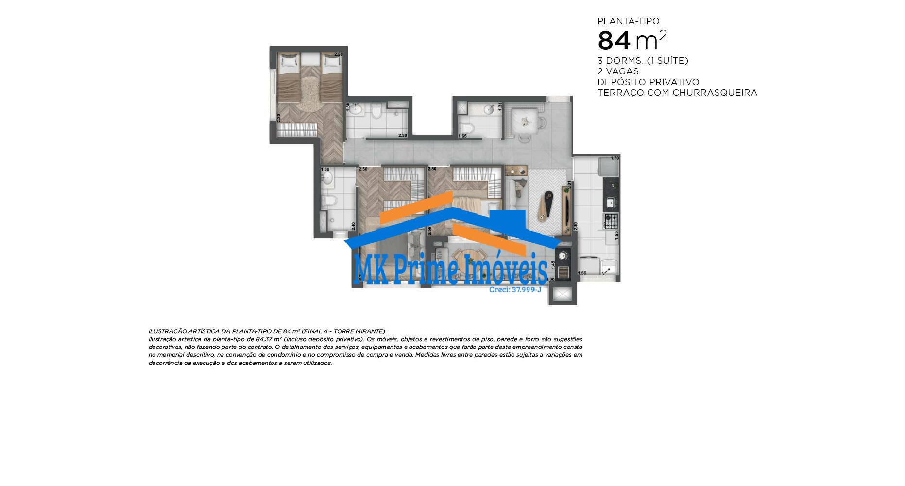 Apartamento à venda com 3 quartos, 84m² - Foto 20