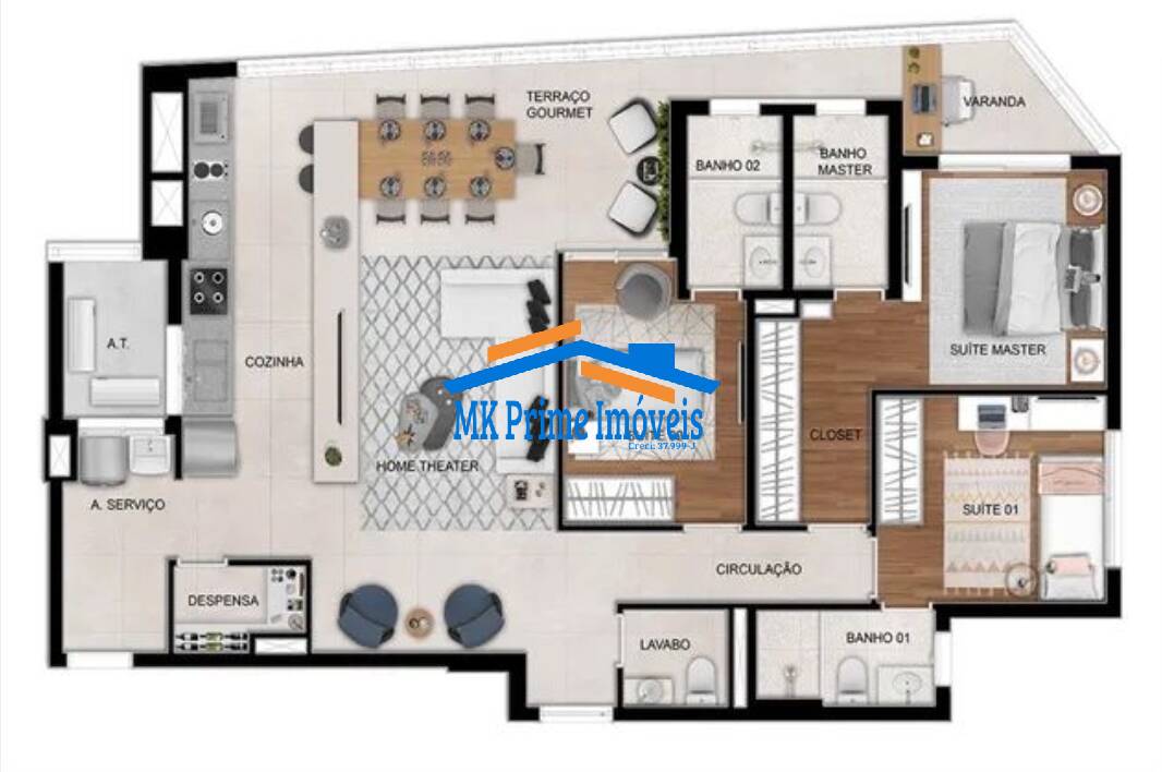 Apartamento à venda com 3 quartos, 115m² - Foto 18