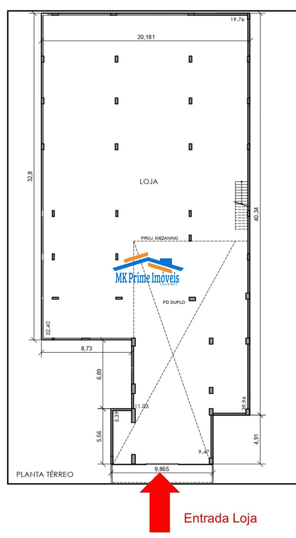 Loja-Salão à venda e aluguel, 1330m² - Foto 3