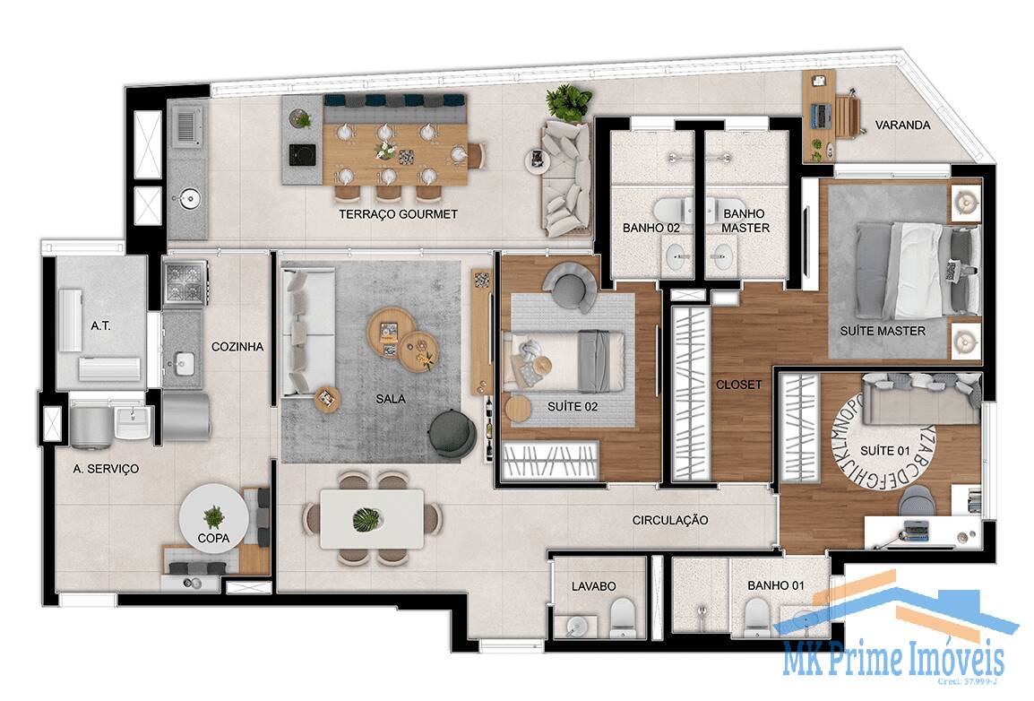 Apartamento à venda com 3 quartos, 115m² - Foto 27