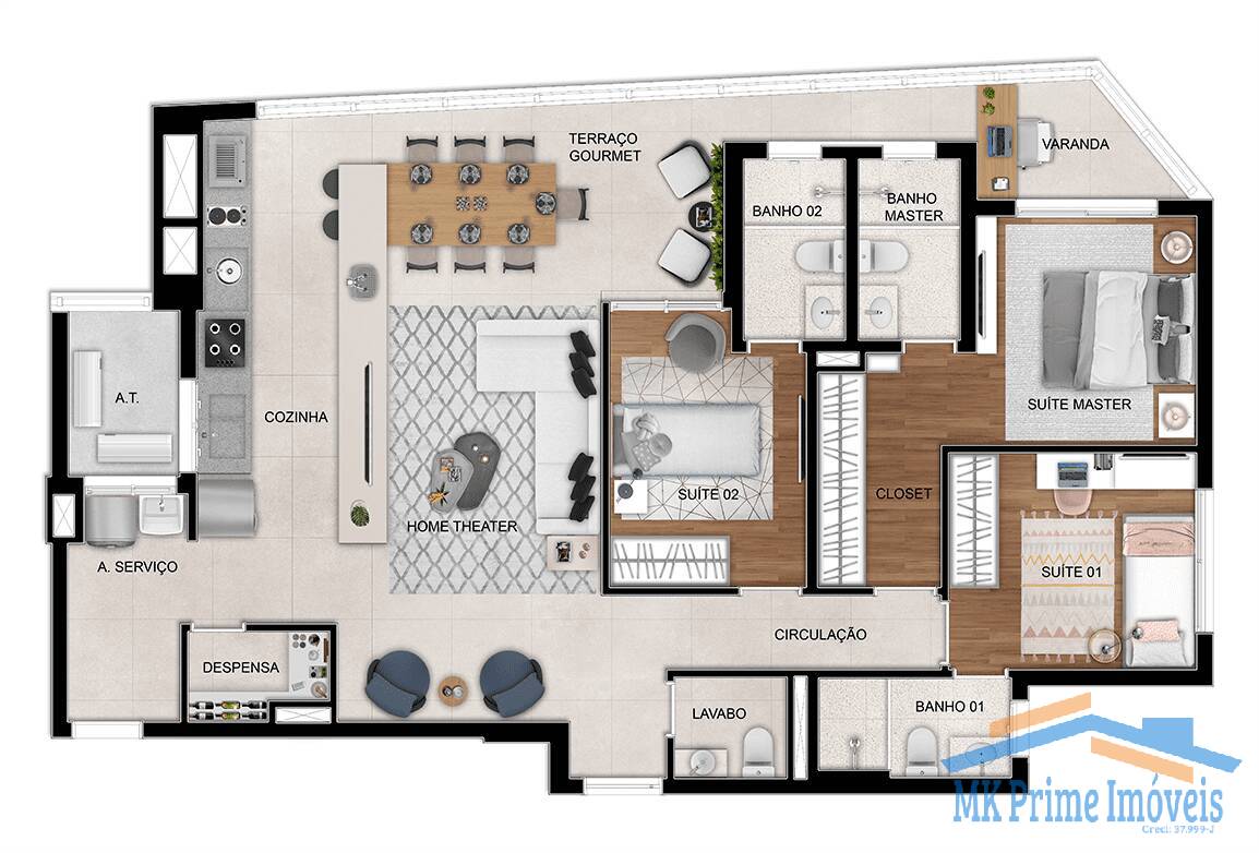 Apartamento à venda com 3 quartos, 115m² - Foto 28