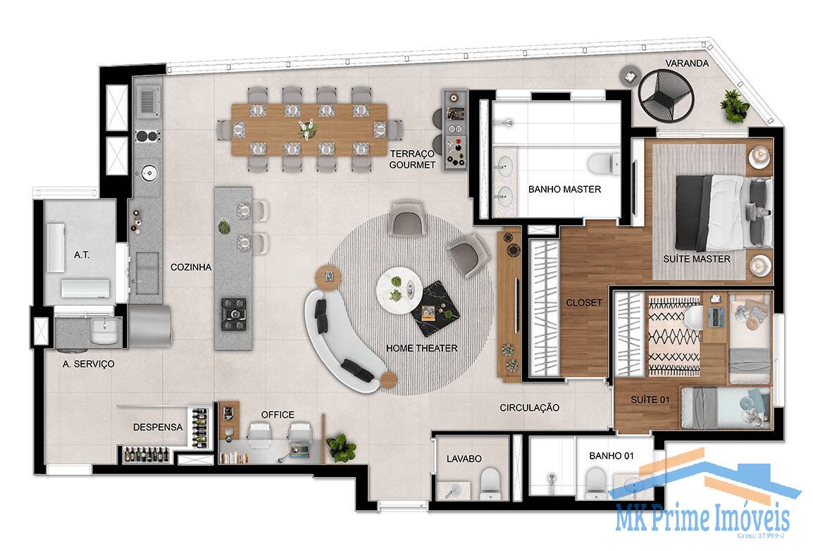 Apartamento à venda com 3 quartos, 115m² - Foto 30