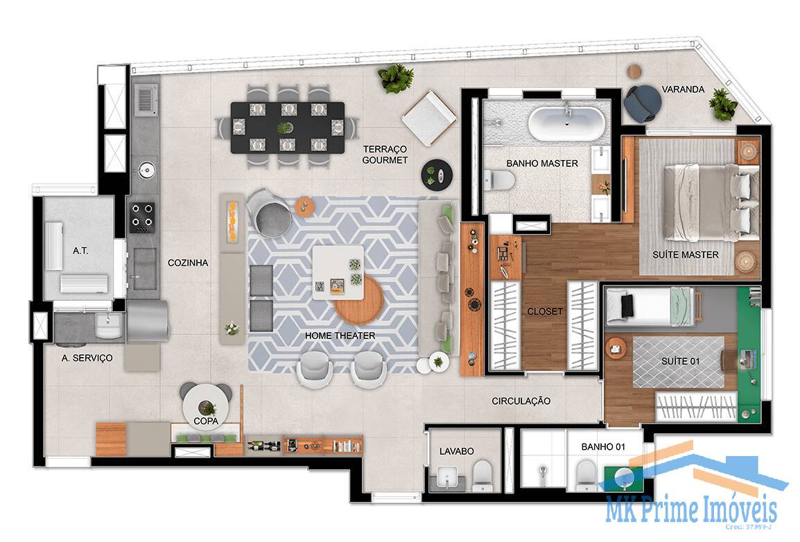 Apartamento à venda com 3 quartos, 115m² - Foto 29