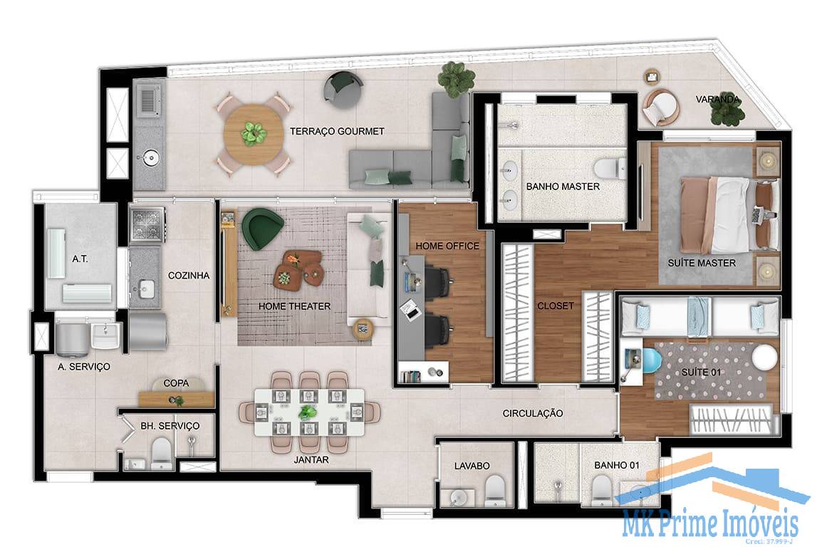 Apartamento à venda com 3 quartos, 115m² - Foto 31