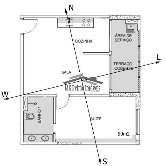 Apartamento à venda com 1 quarto, 50m² - Foto 19