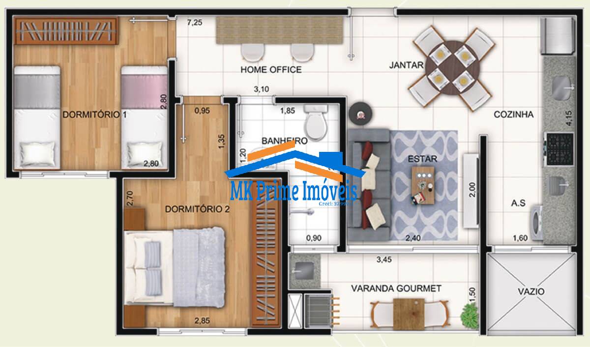 Apartamento à venda com 2 quartos, 54m² - Foto 13