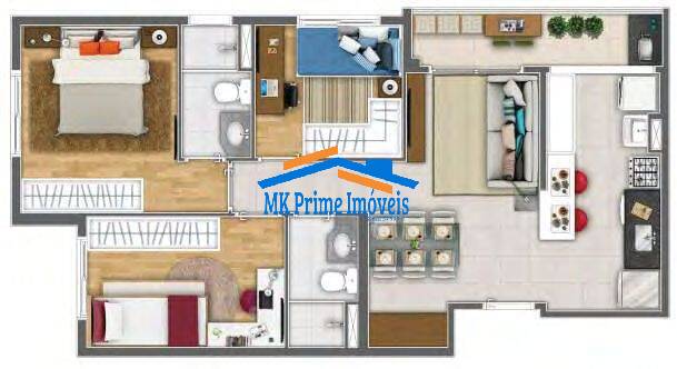 Apartamento à venda com 3 quartos, 104m² - Foto 22